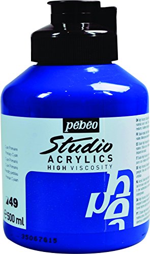 Pebeo Azul Pintura Acrilica 500ml 