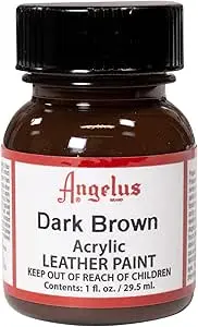 Angelus Dark Brown Paint Pintura Acrilica 1 Oz.  