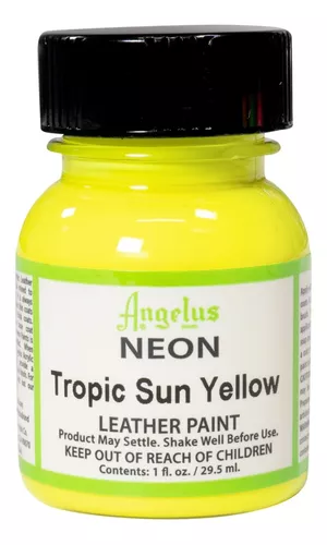  Angelus Neon Tropic Sun Yellow Paint Pintura Acrilica 1 Oz.  