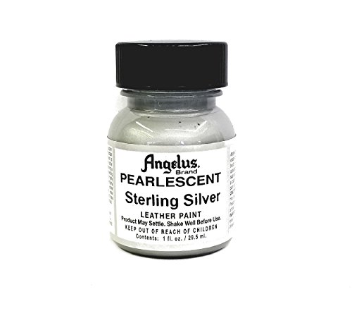Angelus Pearlescent Leather PaintSterling Silver  1 Oz.  